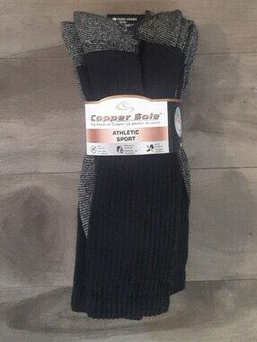 4 Pairs of Copper Sole Men's Size 13-15 Athletic Sport Socks